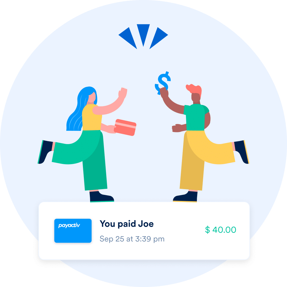 Easily send money to friends