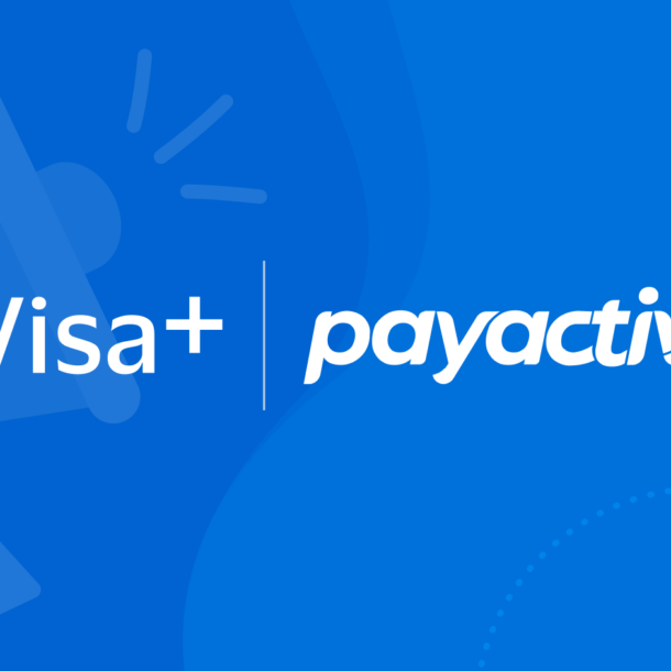 Visa+ and Payactiv Logo for press release announcement