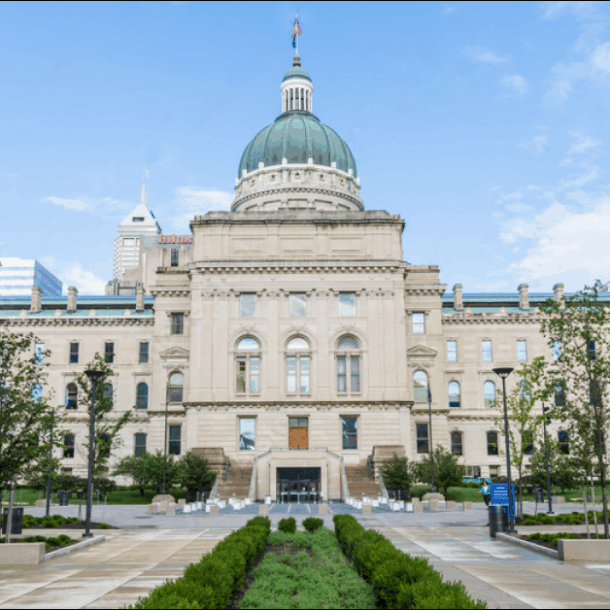 Indiana State Capitol Building in the daytime