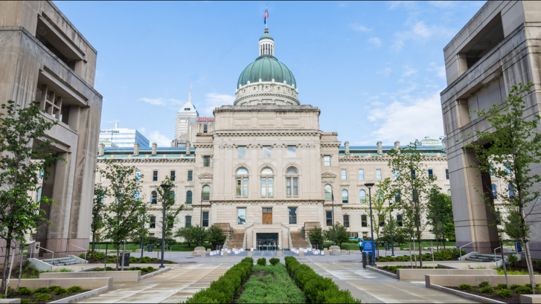 Indiana State Capitol Building in the daytime